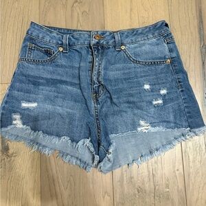 Denim Distressed Women Shorts